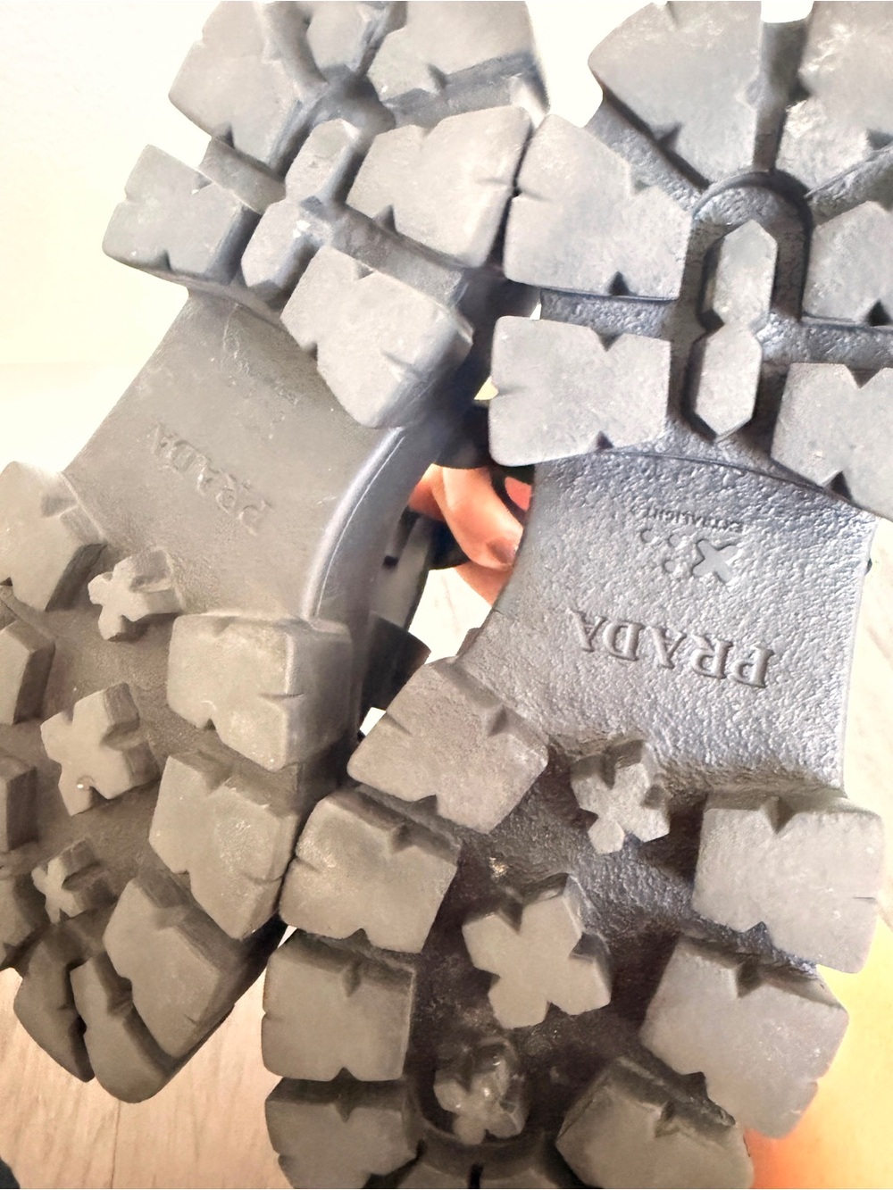 Prada Rubber Monolith Sandal - Picture 13 of 14